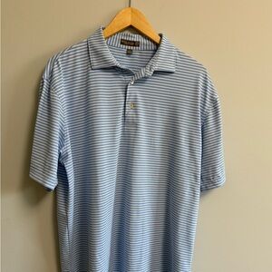 Peter Millar Summer Comfort Striped Polo | Men’s Large, see notes